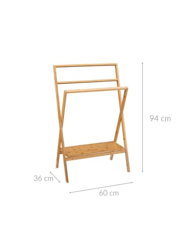 Handtuchständer aus Bambus Lab'n Modul in Braun, 94 cm