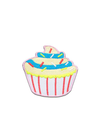 Muffin Cupcake Mit StreuselApplikation Bügelbild inBunt