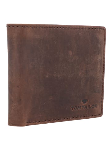Ron Geldbörse RFID Leder 12 cm brown