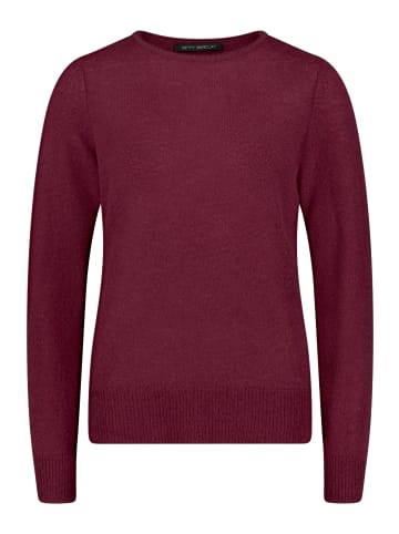 Kaschmir-Pullover mit Rundhalsausschnitt in Maroon Banner