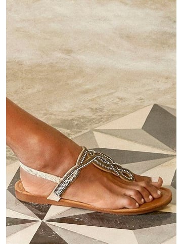 Zehentrenner in beige
