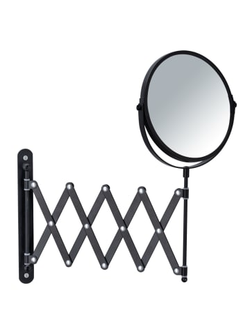 Kosmetik-Wandspiegel Teleskop Exclusiv Schwarz in Schwarz