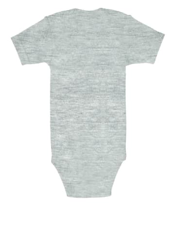 Babybody mit Print Der kleine Maulwurf in grau-meliert