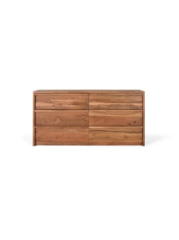 Sideboard aus naturbelassenem Akazienholz in Brown