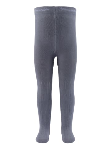 Strumpfhose Rippe in blaugrau