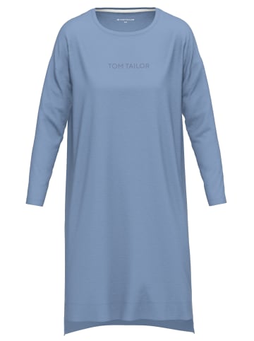 Nachthemd Charlotte in blau-mittel-uni