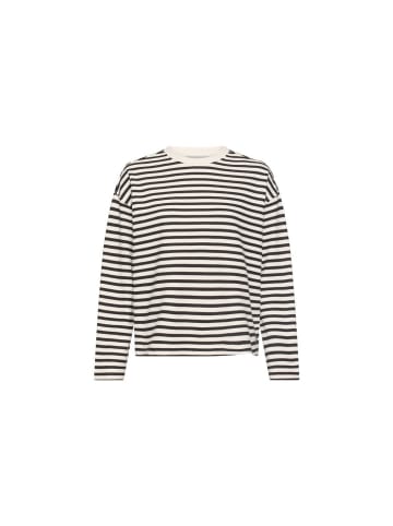 Sweatshirt in black - milkwhite st