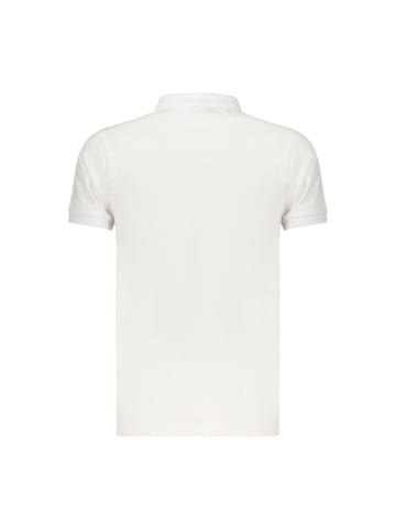 Weiß Blau Baumwolle Damen Polo Hemd
