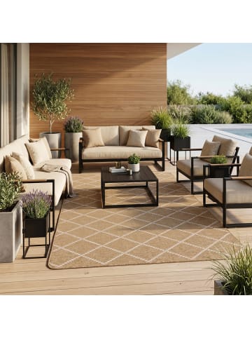 In- & Outdoor Teppich Beidseitig Newport Design in beige