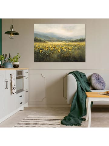 Leinwandbild Landschaft in Gelb