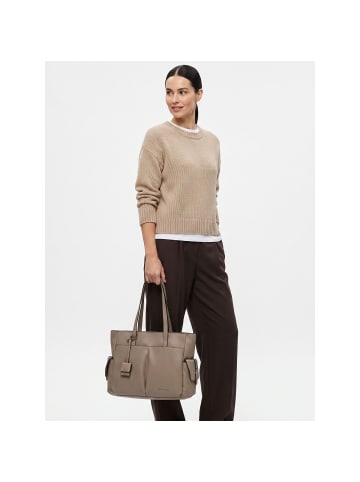 Charis Schultertasche L 37 cm taupe
