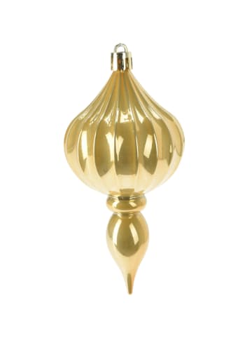 Set von Kugeln in verschiedenen Formen, 32 Stück. in Gold, 6 x 24 x 32 cm