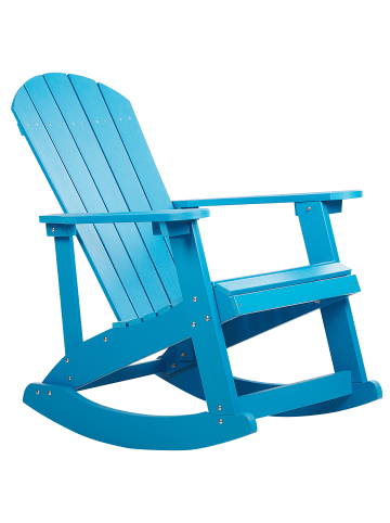 Schaukelstuhl ADIRONDACK in Blau - (W) 76 x (H) 100 x (L) 94 cm