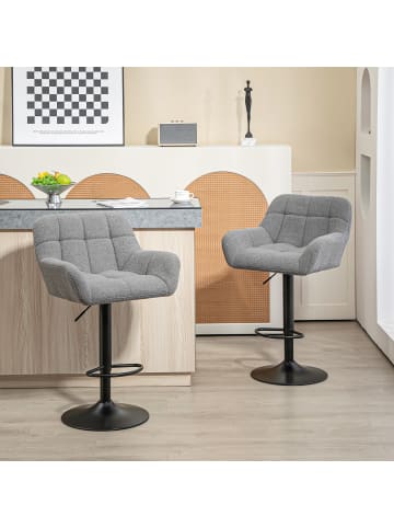Barhocker in Grau 57,5L x 52,5B x 114H cm