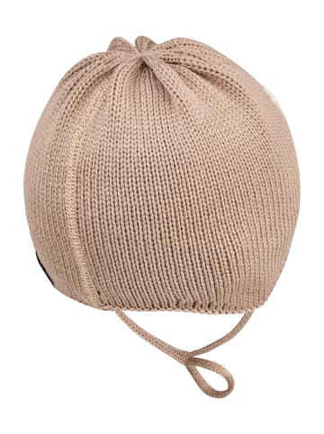 Strickmütze Bär in beige