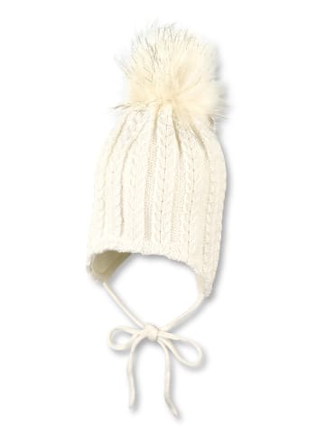 Strickmütze in ecru