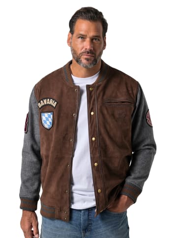 Lederjacke in dunkelbraun