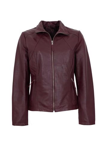 Lederjacke Lammnappa in Bordeaux