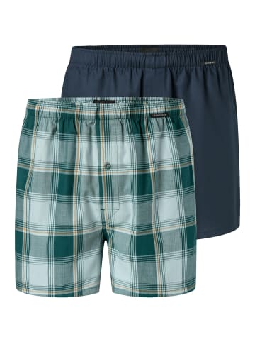 Boxershorts Web in Blau / petrol