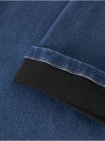 Thermojeans Nkfsalli Xwide mit Fleecefutter in medium blue denim