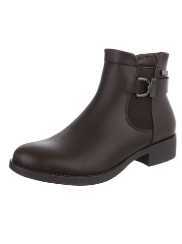 Stiefelette in Dunkelbraun