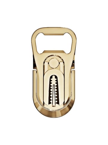 Die 3-in-1 Handyhalterung mit Flaschenöffner & 360° in Gold