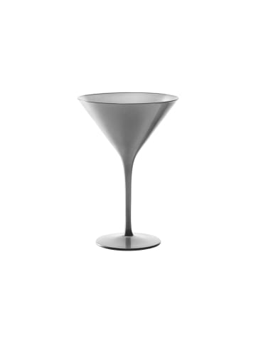 6er Set Cocktailschalen Elements in Silber 240 ml
