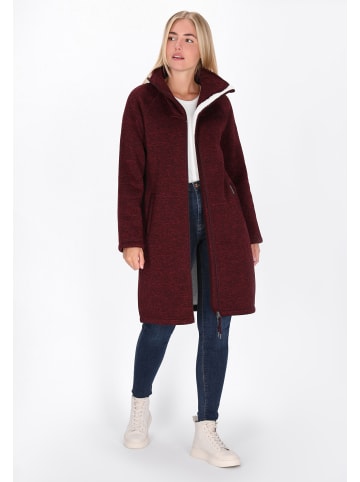 Women Jacket in burgundy melange