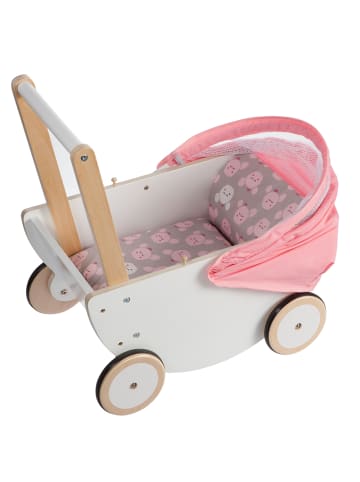 Puppenwagen "Cozy Cactus" aus Holz mit faltbarem Verdeck ab 1 Jahr
