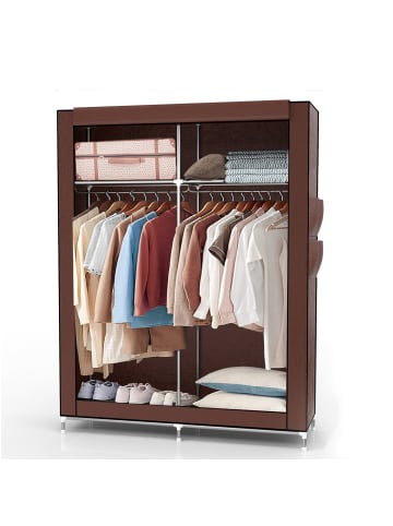 Stoffschrank 108x45x170 cm in BIBER BRAUN