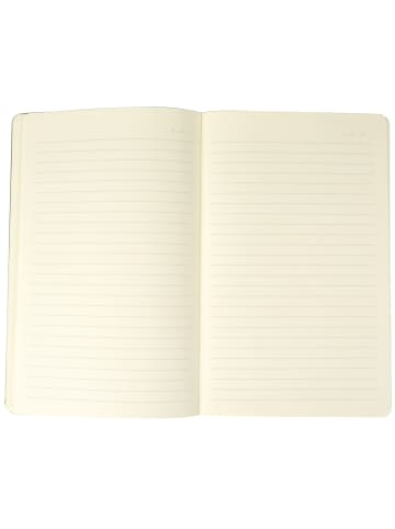 Tacheles Notizbuch Leviten Hardcover liniert 13 x 21 cm in schwarz