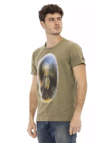 Grün Baumwolle Herren T-Shirt