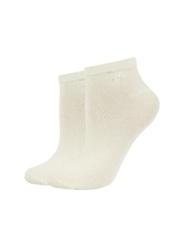 Sneakersocken lurex 2er Pack transparent yellow
