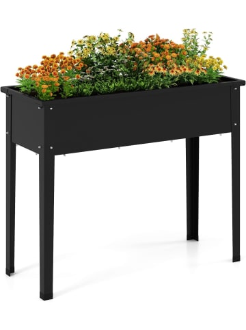 Hochbeet Metall 100x40x80cm in Schwarz
