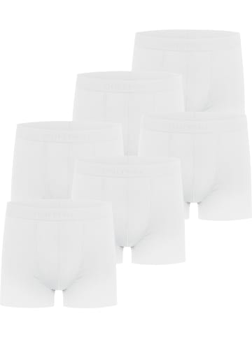 6 Herren Boxershorts aus Viskose Cubao in Weiß