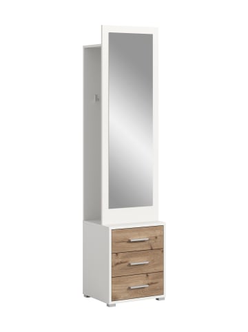 Garderobenkombination  (B/H/T: 45x190x38 cm) in Nox Oak Nachbildung