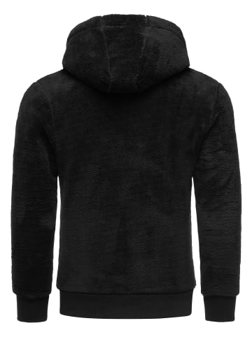Teddyfell Jacke BERWYN in Schwarz