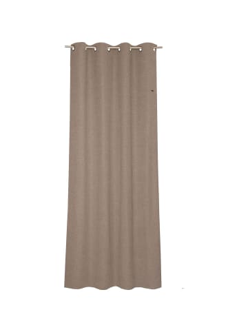 Blickdichter Ösenvorhang HARP in Beige