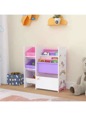 Kinderregal Vimianzo in Lila Rosa (H)60cm (B)65cm (T)30cm
