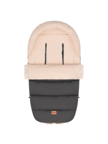Winterfußsack Atlas Teddy Exklusiv in Grau