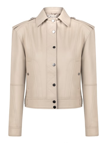 Lederjacke in Beige