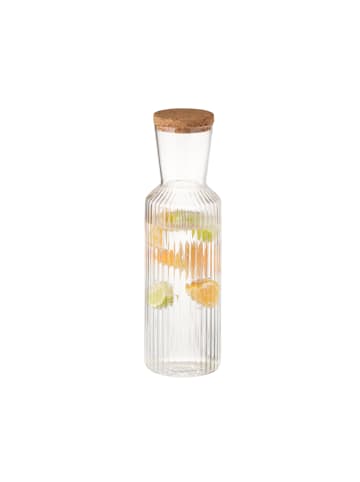 Glaskaraffe in transparent, Ø 9 cm, H: 27,5 cm, 1 Liter, Glas