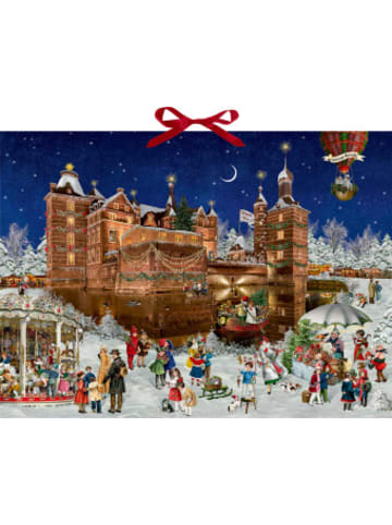 Kalender - Wand-Adventskalender - Weihnachtszauber auf dem Schloss