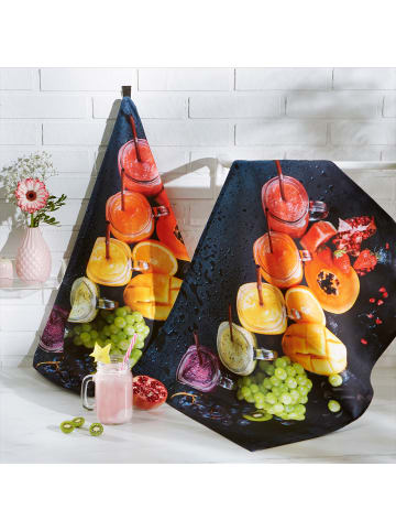 Baumwolle Geschirrtuch 2er-Pack in Smoothie
