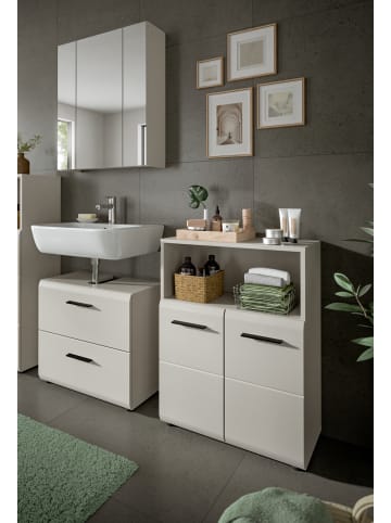 Badmöbel-Set Kaschmir 3-teilig 135 cm, Komplettset in modernem Design