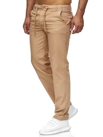 Stoffhose Baumwollhose in camel