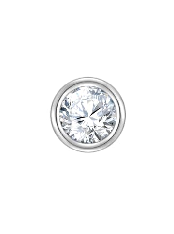 Piercing aus Sterling Silber mit Zirkonia in silber