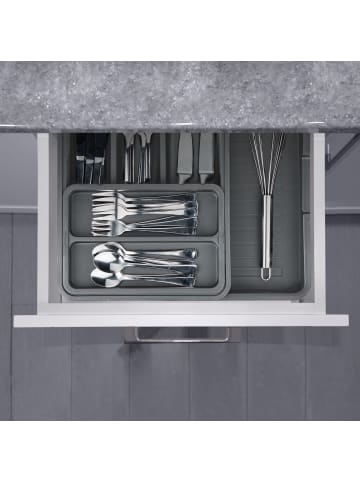 Besteckkasten in Dunkelgrau - (B)23,5 x (H)6,5 x (T)31,5 cm