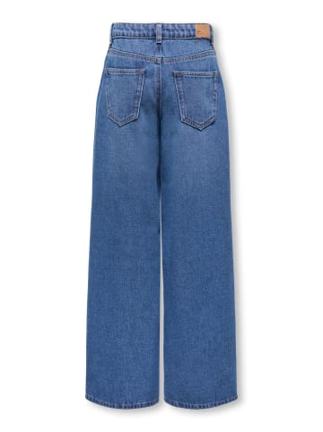 Jeans mit weitem Bein in Medium Blue Denim