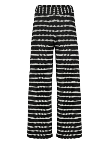 Schlupfhose gerader Schnitt in Black/Cream